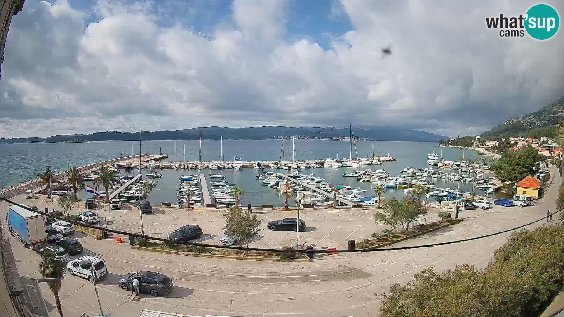 Webcam Orebić Riva – Ferry vers Korčula en direct