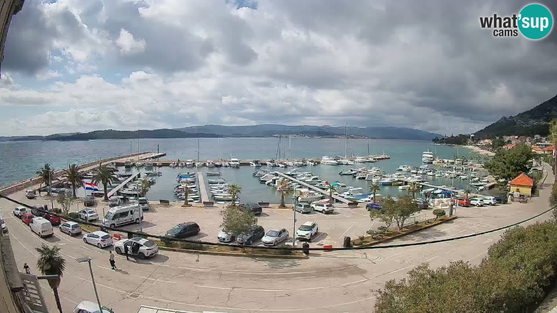 Webcam Orebić Riva – Ferry to Korčula Live