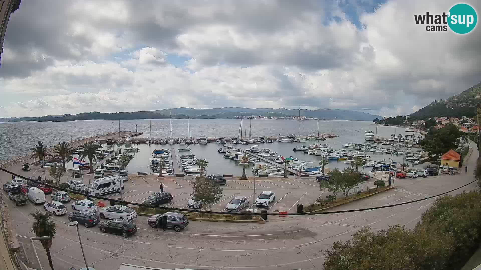 Webcam Orebić Riva – Ferry vers Korčula en direct