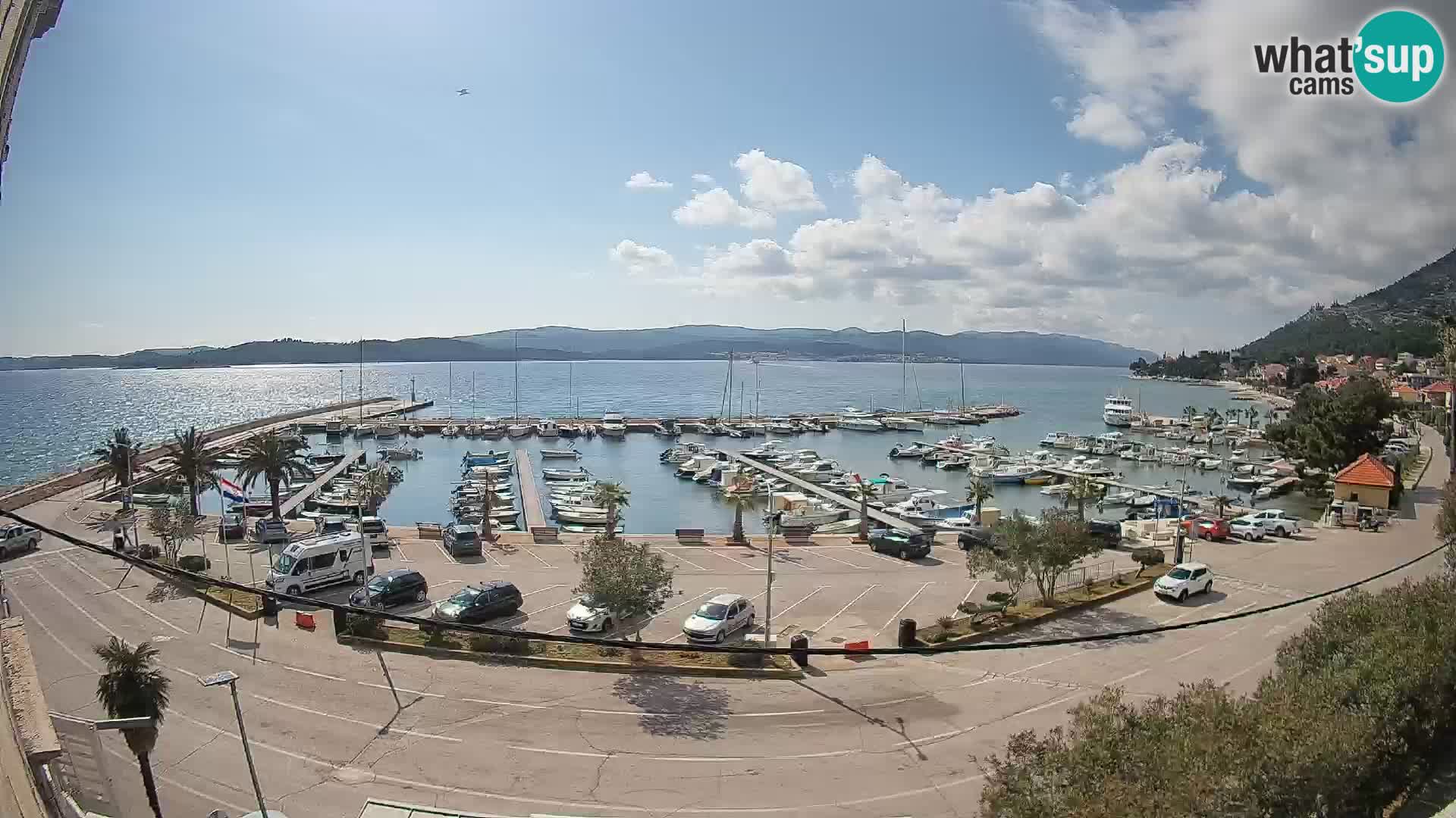 Webcam Orebić Riva – Ferry vers Korčula en direct