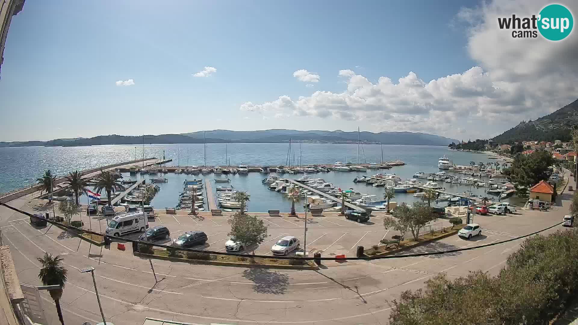 Webcam Orebić Riva – Ferry to Korčula Live
