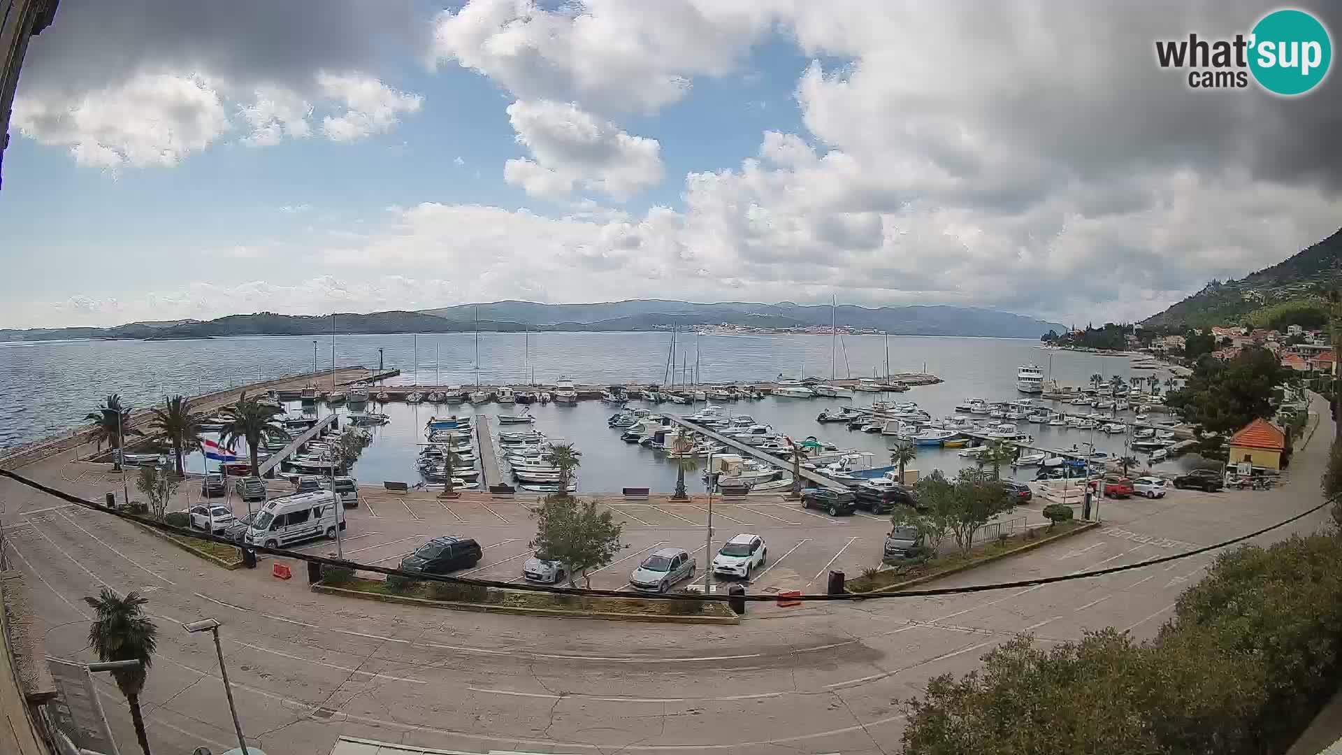 Webcam Orebić Riva – Ferry a Korčula en vivo