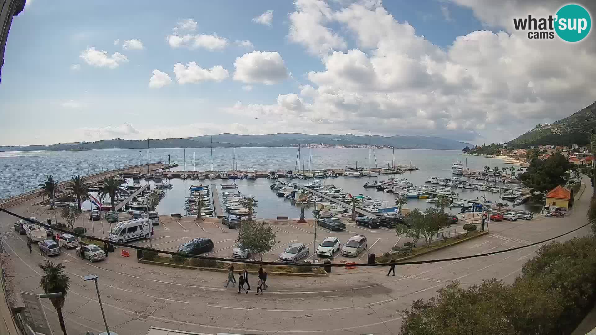 Webcam Orebić Riva – Ferry a Korčula en vivo