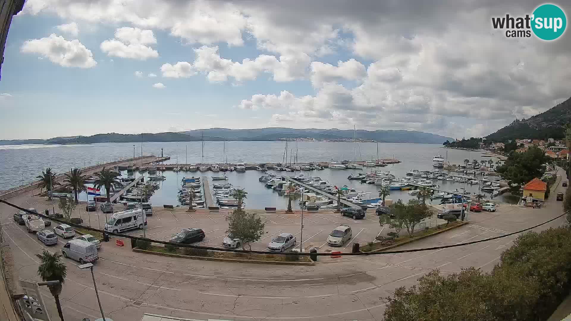 Webcam Orebić Riva – Ferry vers Korčula en direct