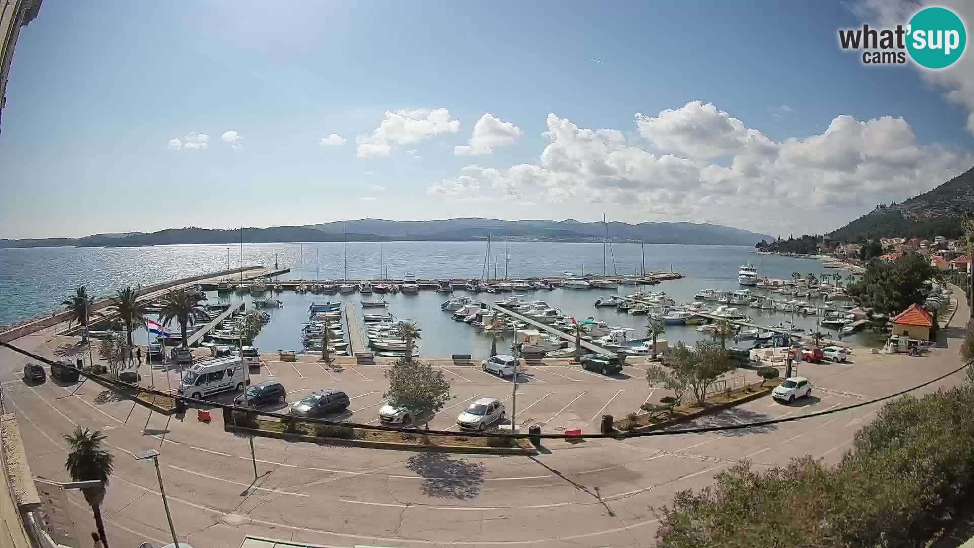 Webcam Orebić Riva – Ferry to Korčula Live