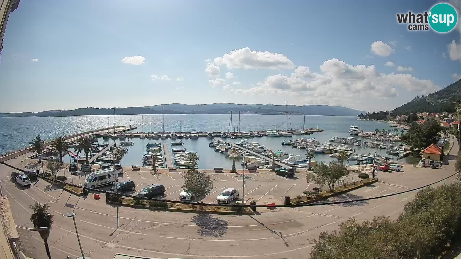 Webcam Orebić Riva – Ferry vers Korčula en direct