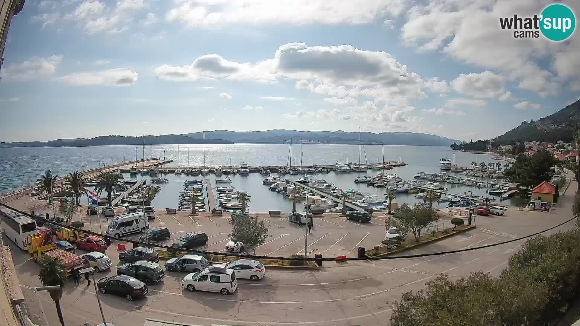 Webcam Orebić Riva – Ferry to Korčula Live