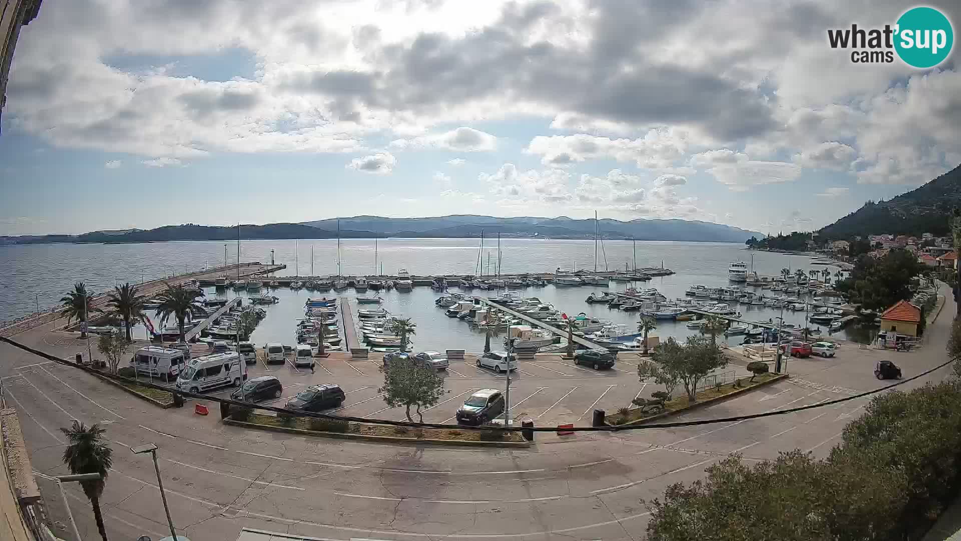 Webcam Orebić Riva – Ferry vers Korčula en direct