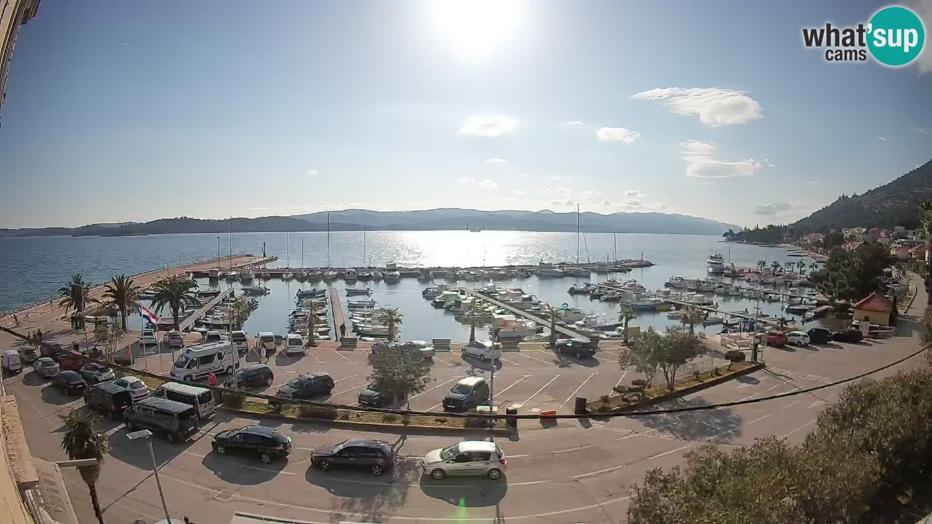 Webcam Orebić Riva – Ferry to Korčula Live