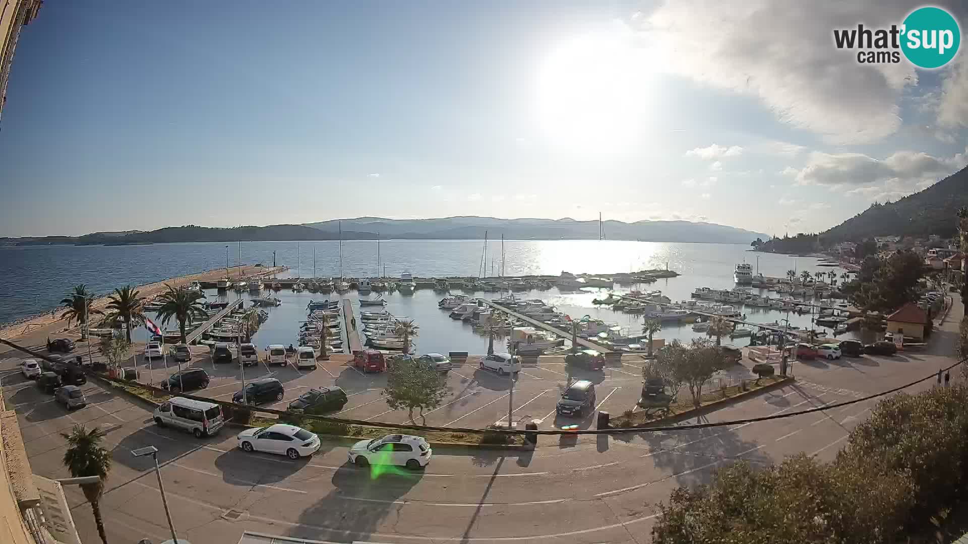 Webcam Orebić Riva – Ferry to Korčula Live