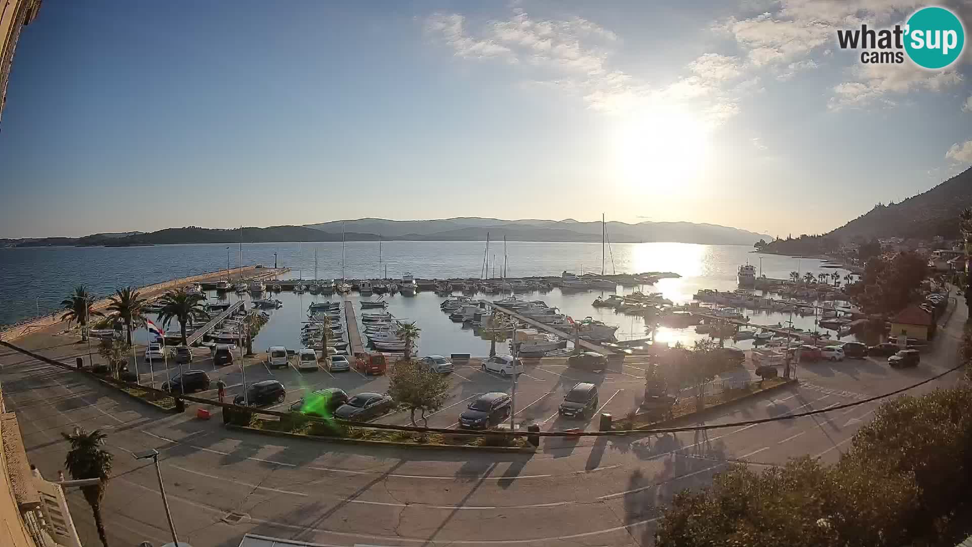 Webcam Orebić Riva – Ferry to Korčula Live