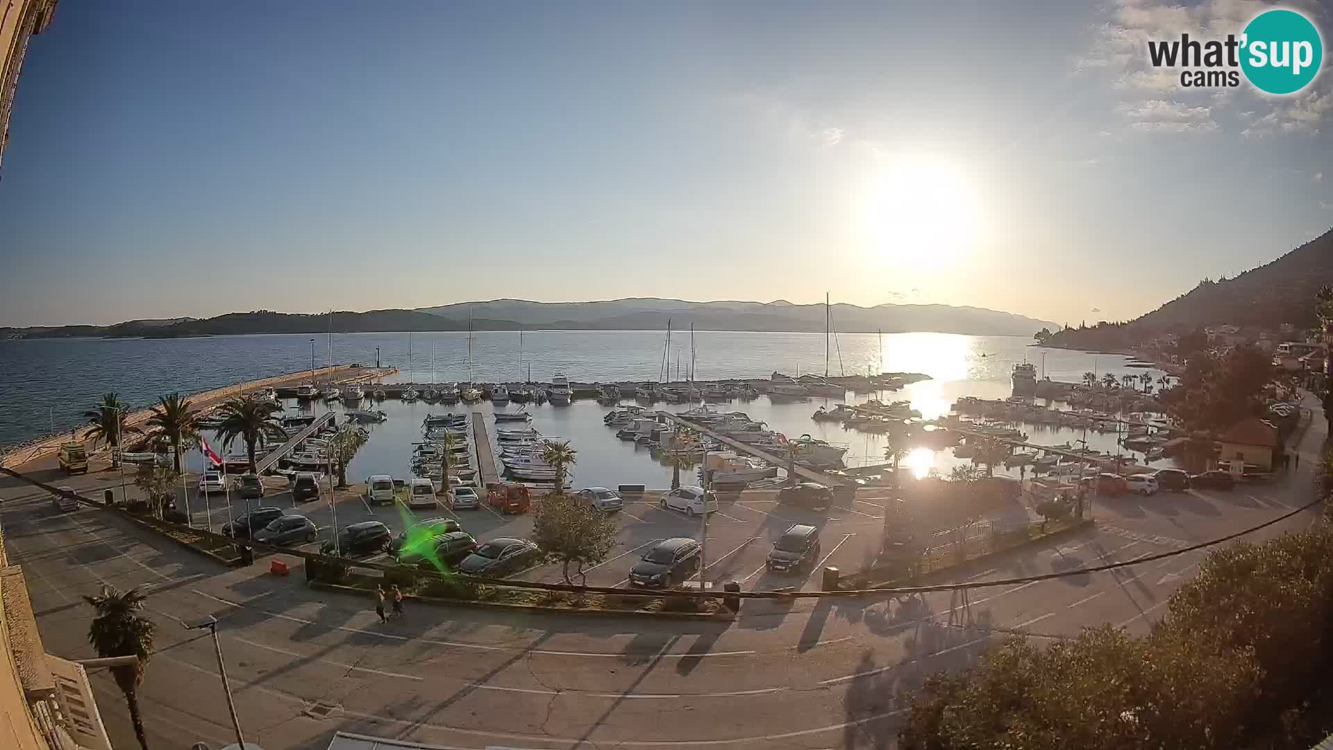 Webcam Orebić Riva – Ferry to Korčula Live