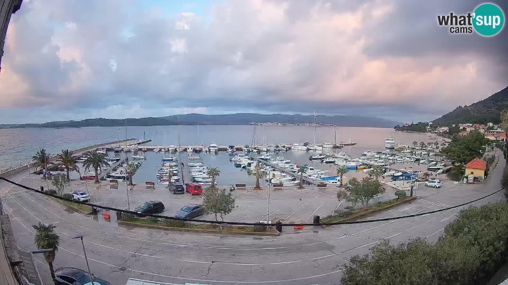 Webcam Orebić Riva – Ferry vers Korčula en direct