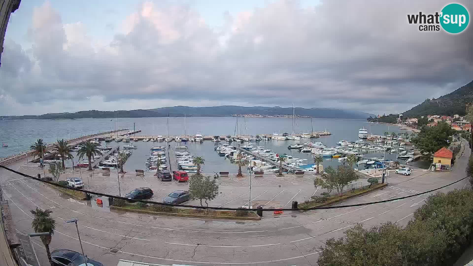 Webcam Orebić Riva – Ferry to Korčula Live