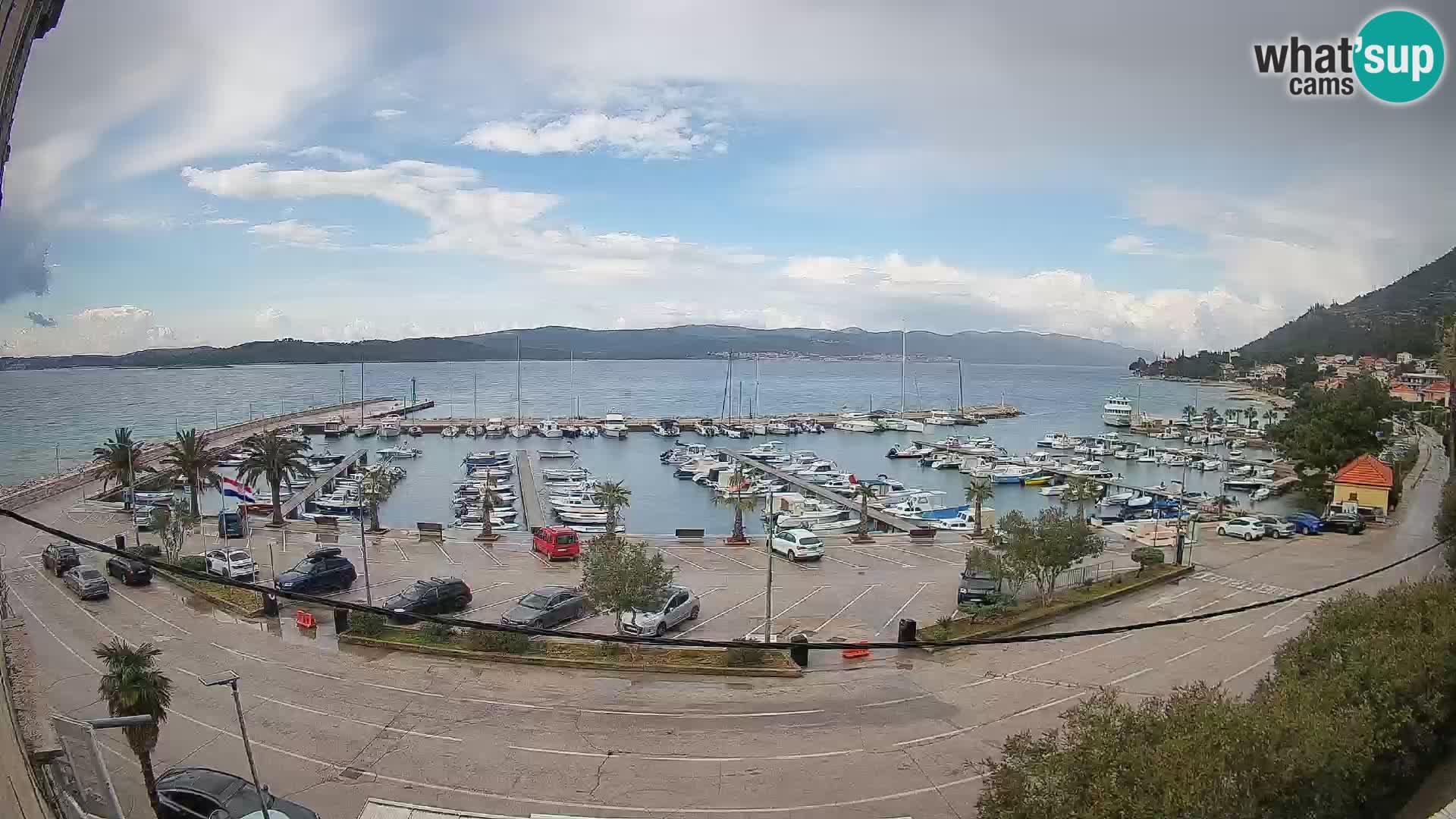 Webcam Orebić Riva – Ferry to Korčula Live