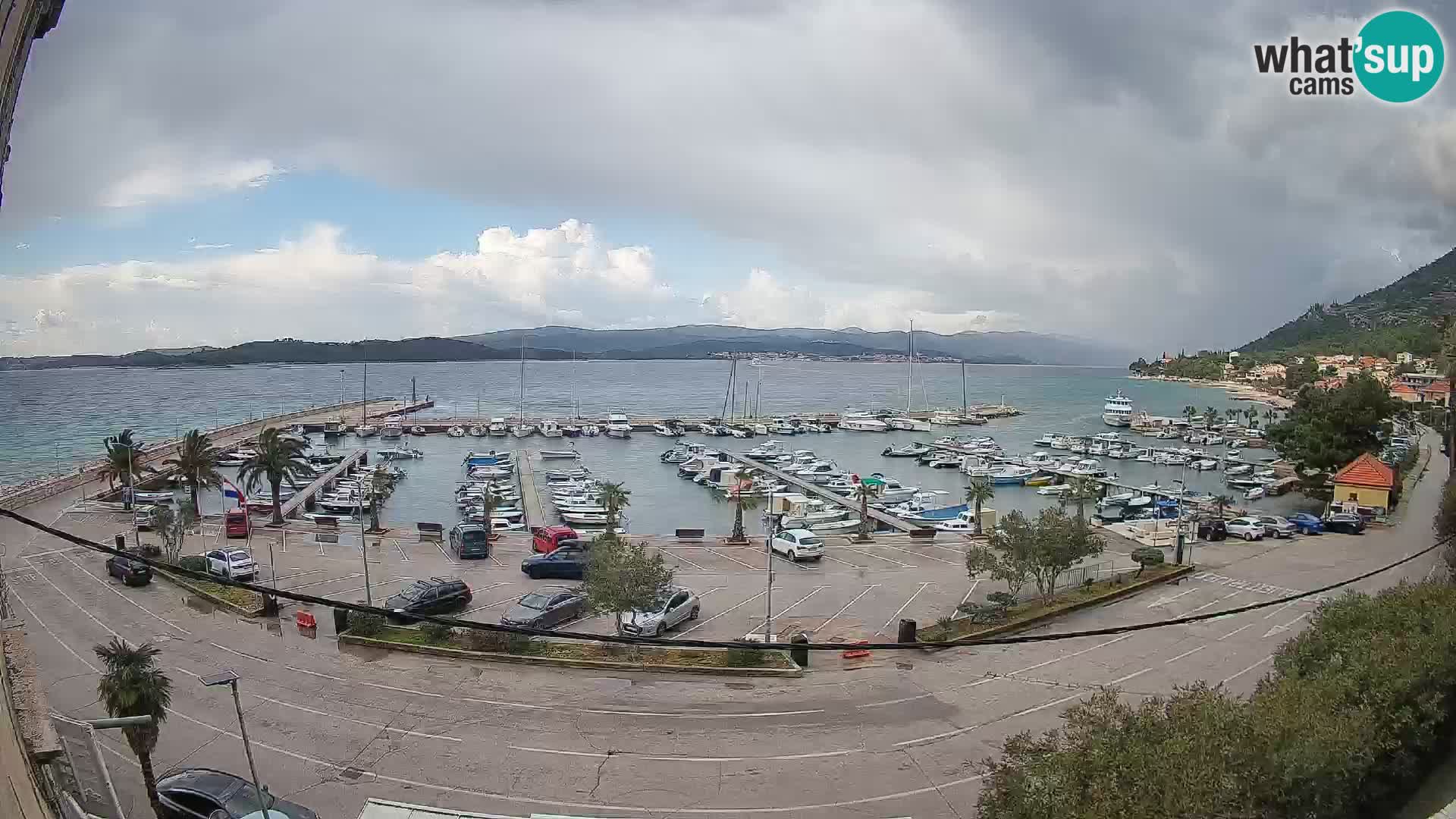 Webcam Orebić Riva – Ferry to Korčula Live