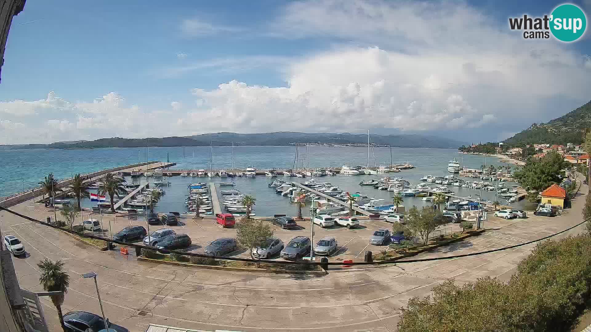 Webcam Orebić Riva – Ferry to Korčula Live