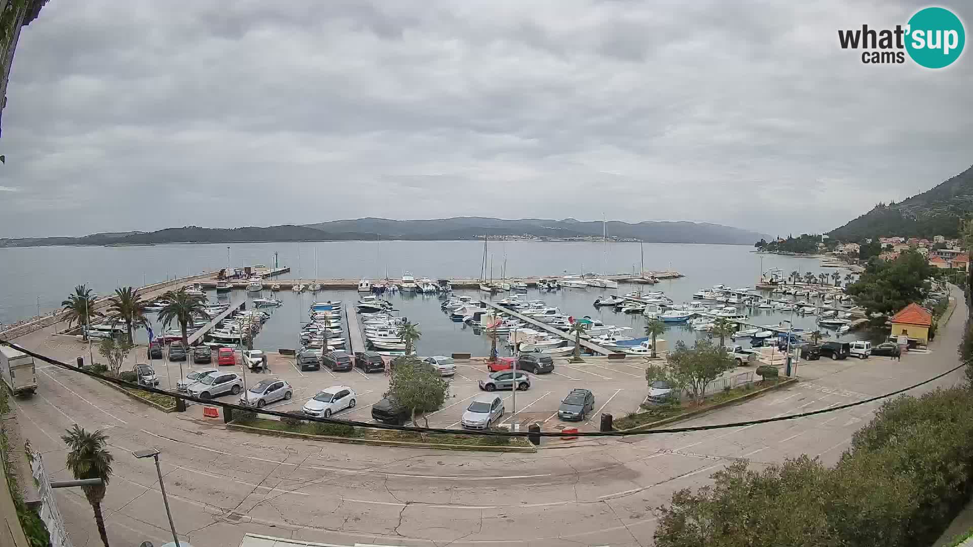 Webcam Orebić Riva – Ferry to Korčula Live
