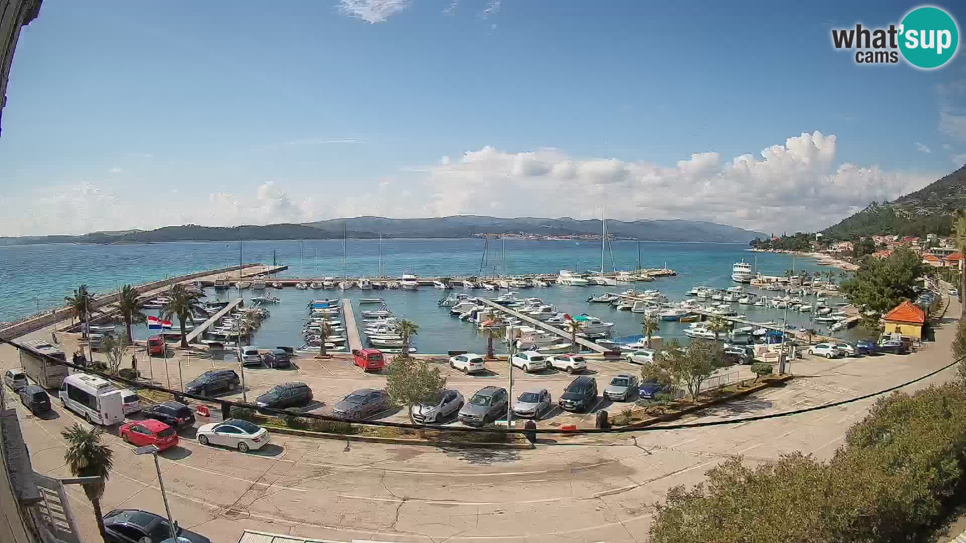 Webcam Orebić Riva – Ferry vers Korčula en direct