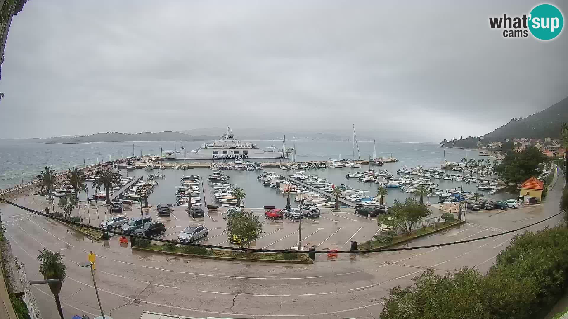 Webcam Orebić Riva – Ferry to Korčula Live