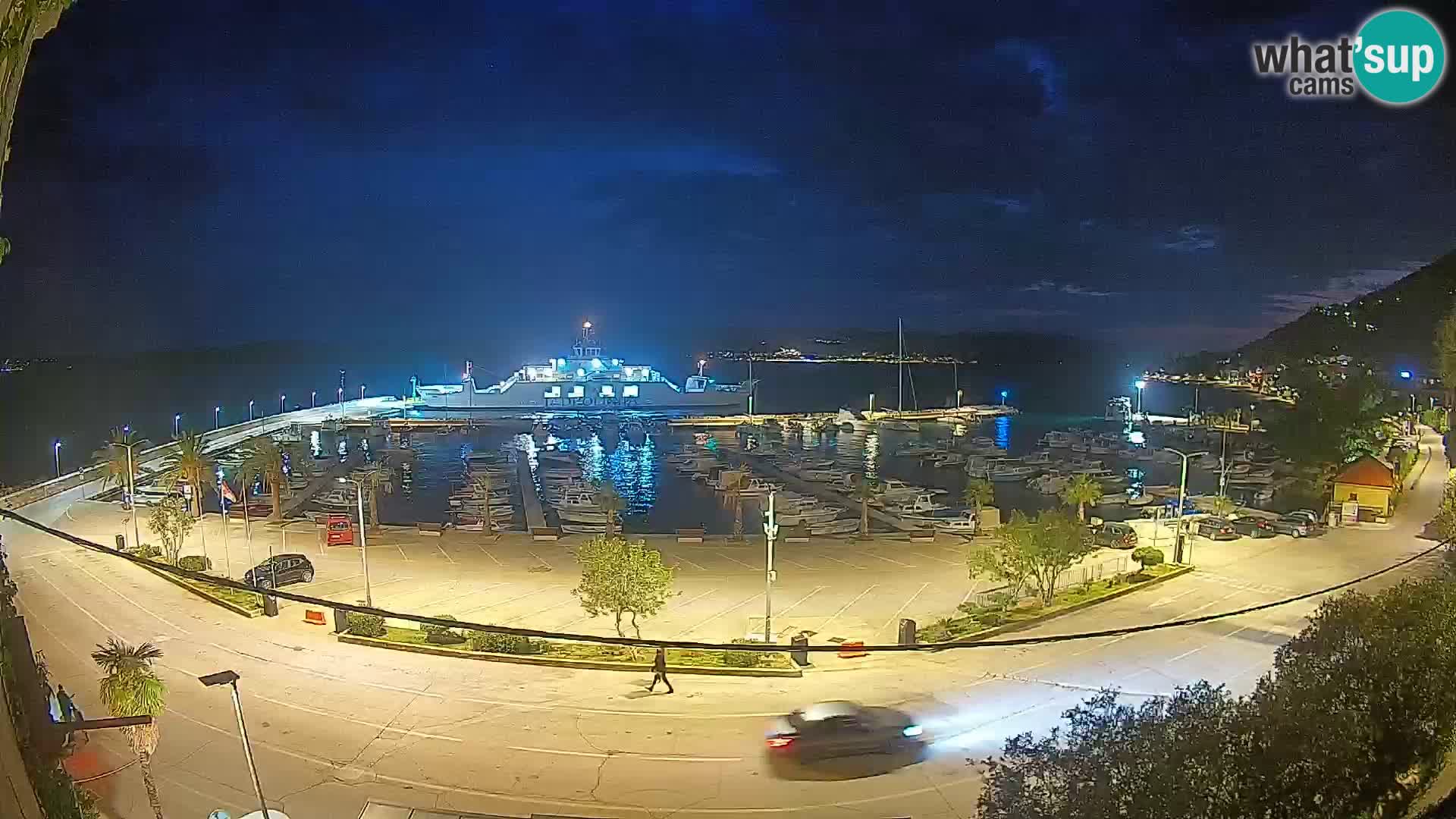 Webcam Orebić Riva – Ferry vers Korčula en direct