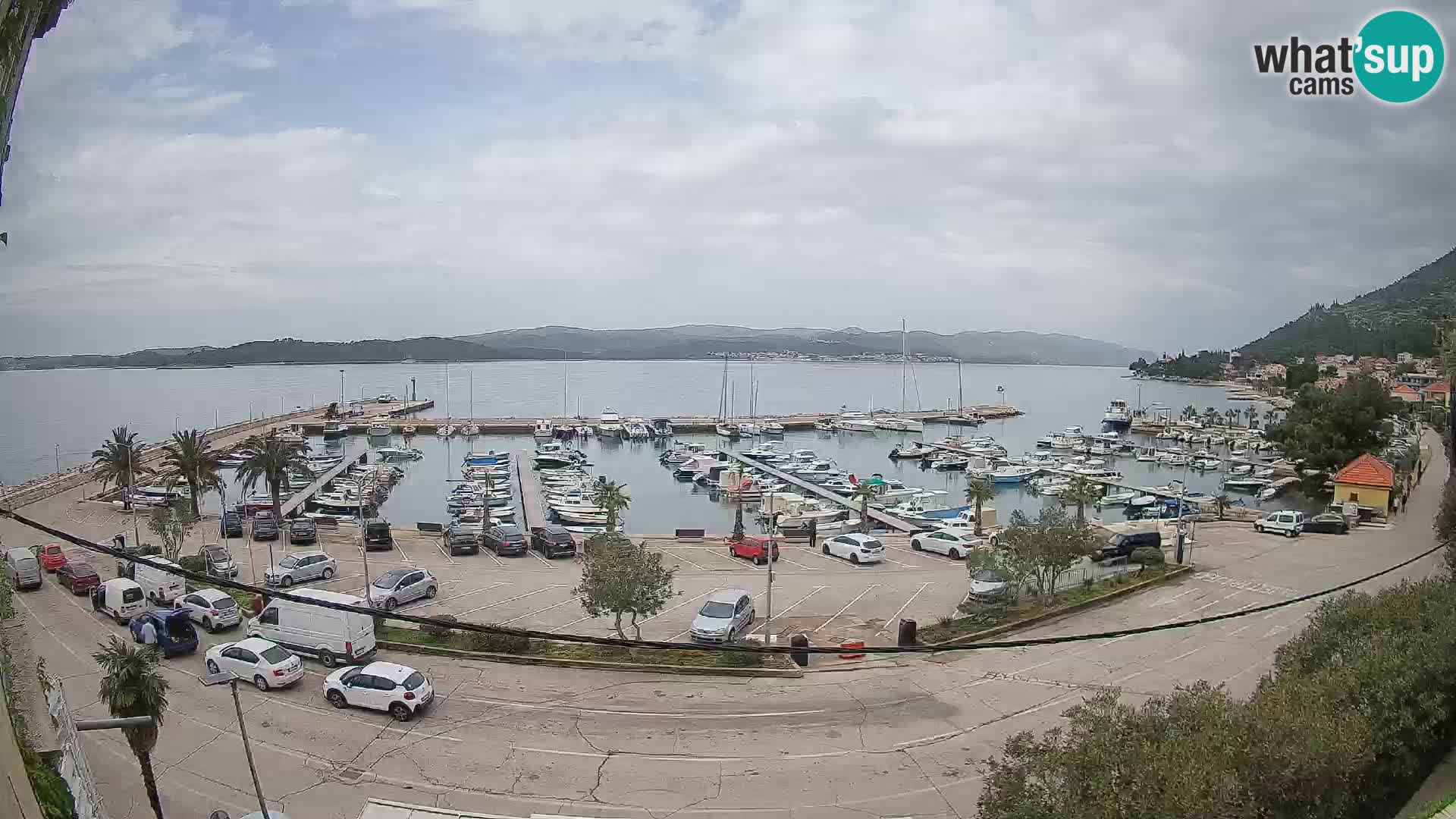 Webcam Orebić Riva – Ferry to Korčula Live