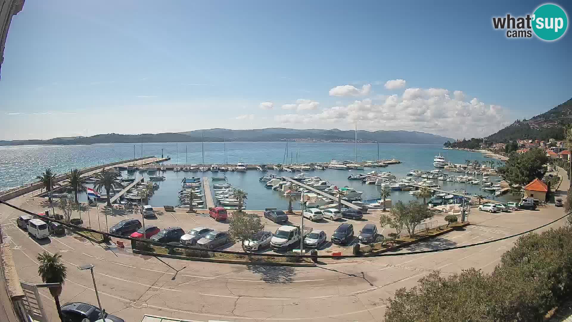Webcam Orebić Riva – Ferry to Korčula Live