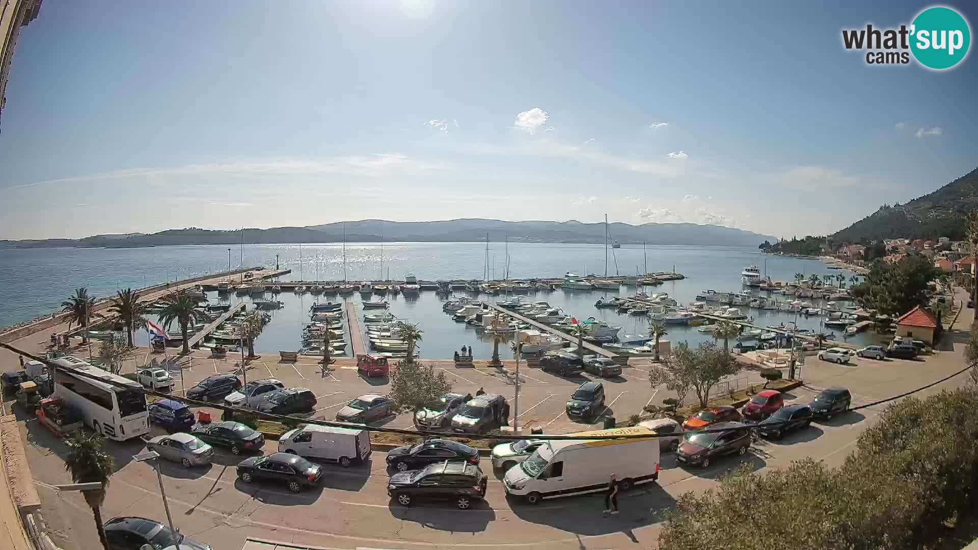 Webcam Orebić Riva – Ferry vers Korčula en direct