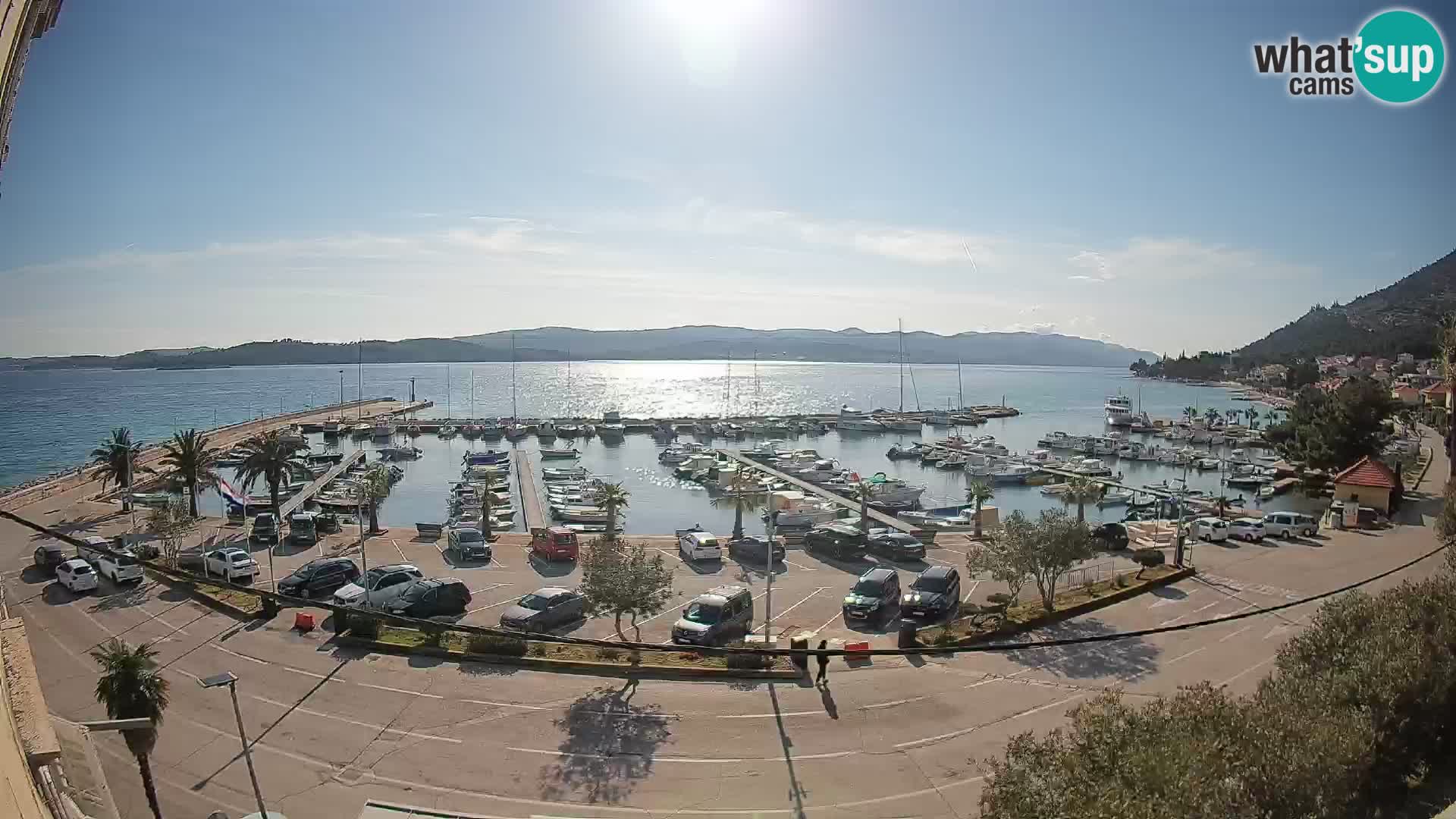 Webcam Orebić Riva – Ferry to Korčula Live