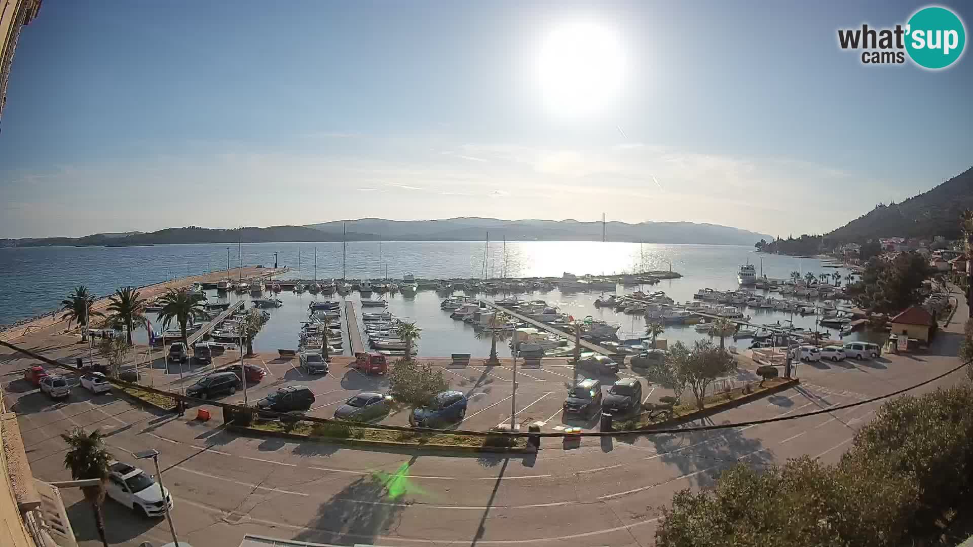 Webcam Orebić Riva – Ferry to Korčula Live