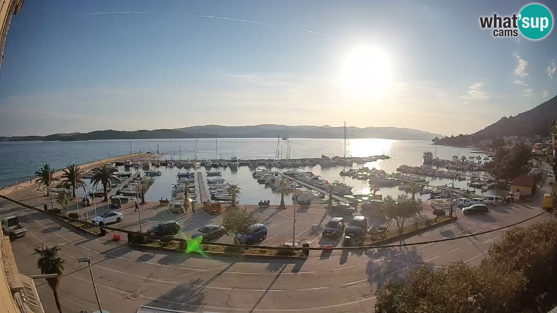 Webcam Orebić Riva – Ferry to Korčula Live