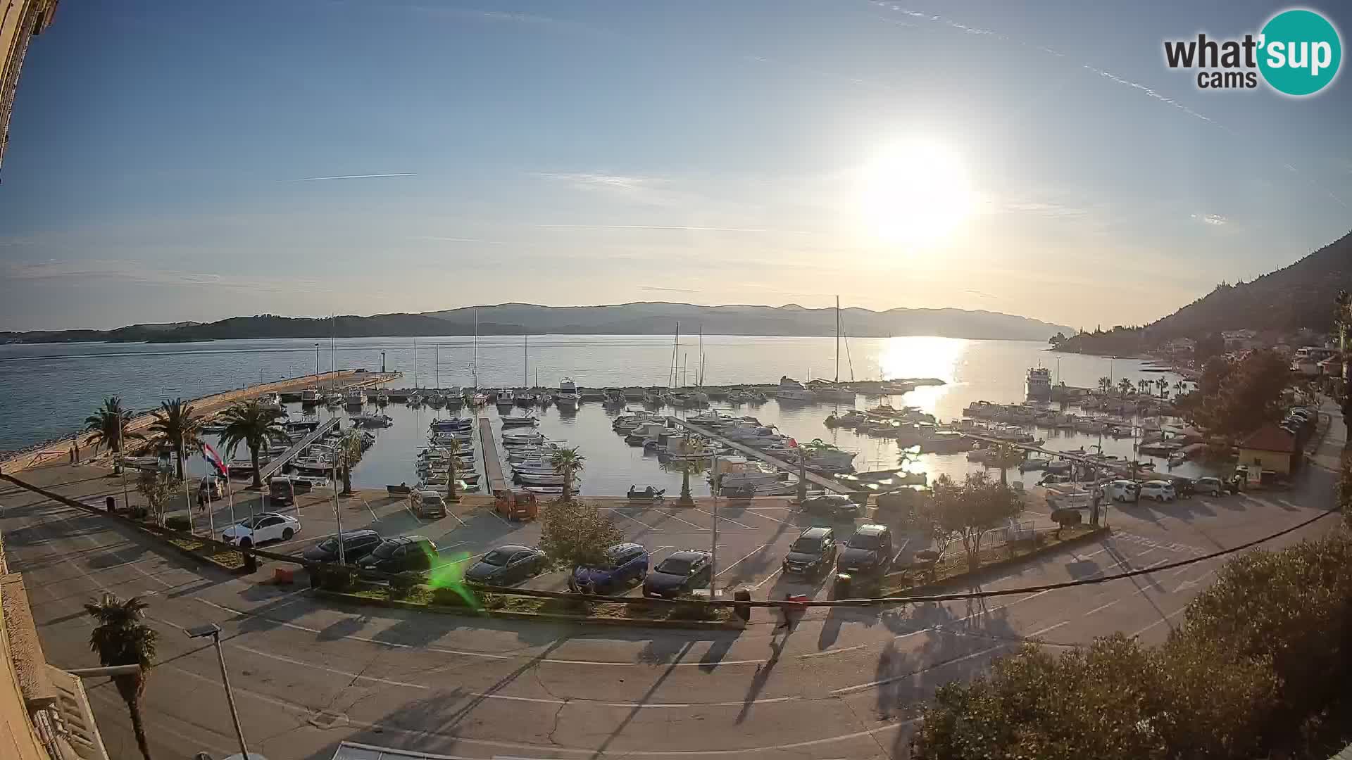 Webcam Orebić Riva – Ferry to Korčula Live