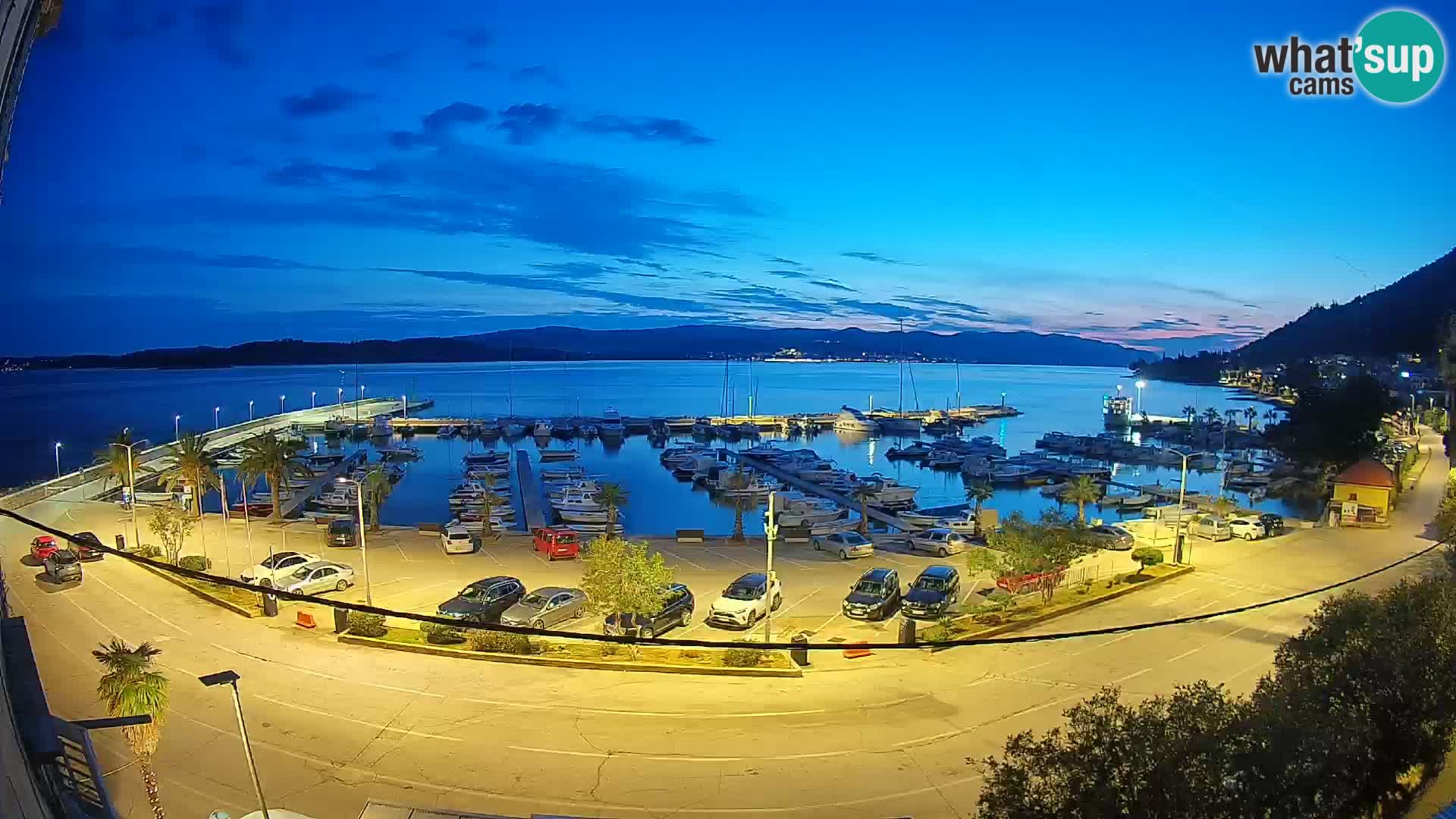 Webcam Orebić Riva – Ferry to Korčula Live