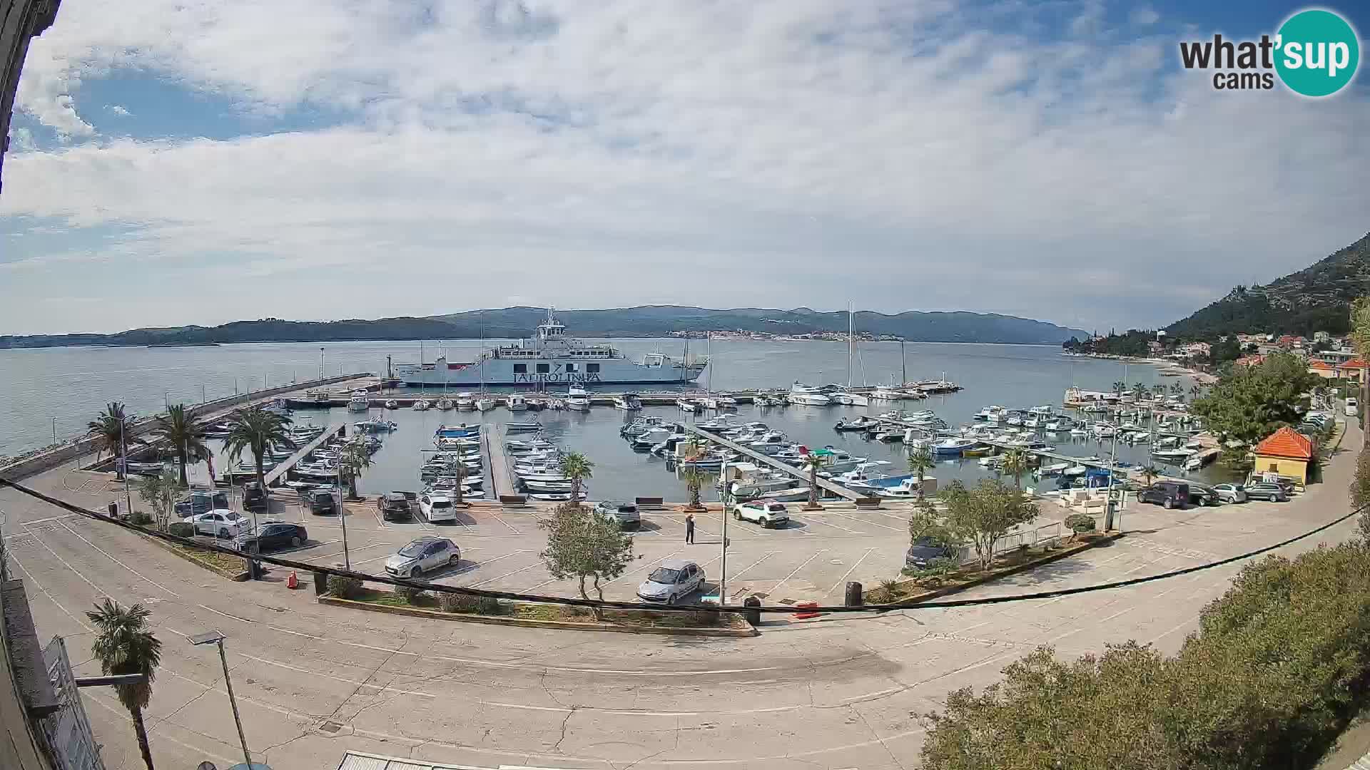 Webcam Orebić Riva – Ferry vers Korčula en direct