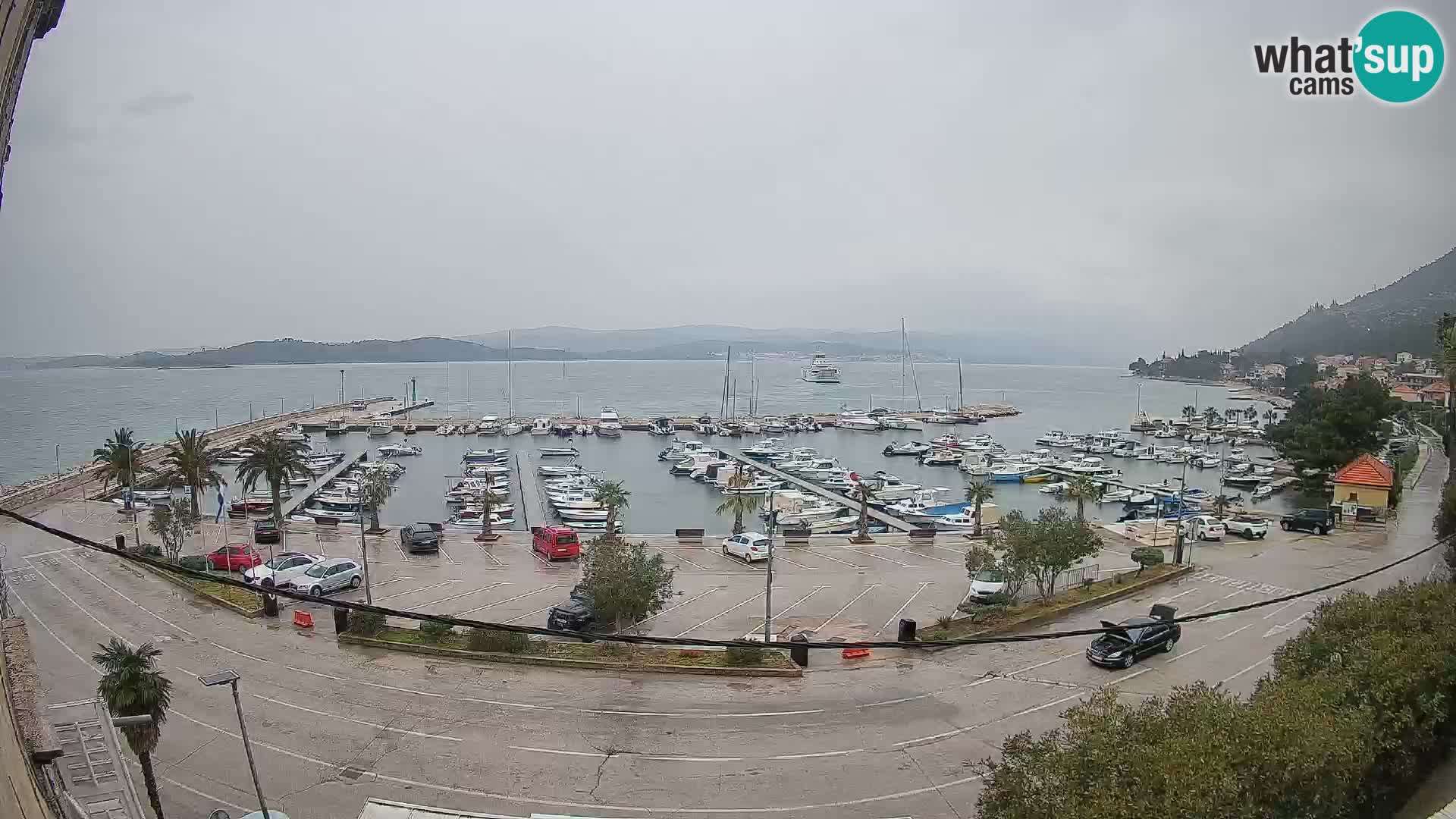 Webcam Orebić Riva – Ferry to Korčula Live