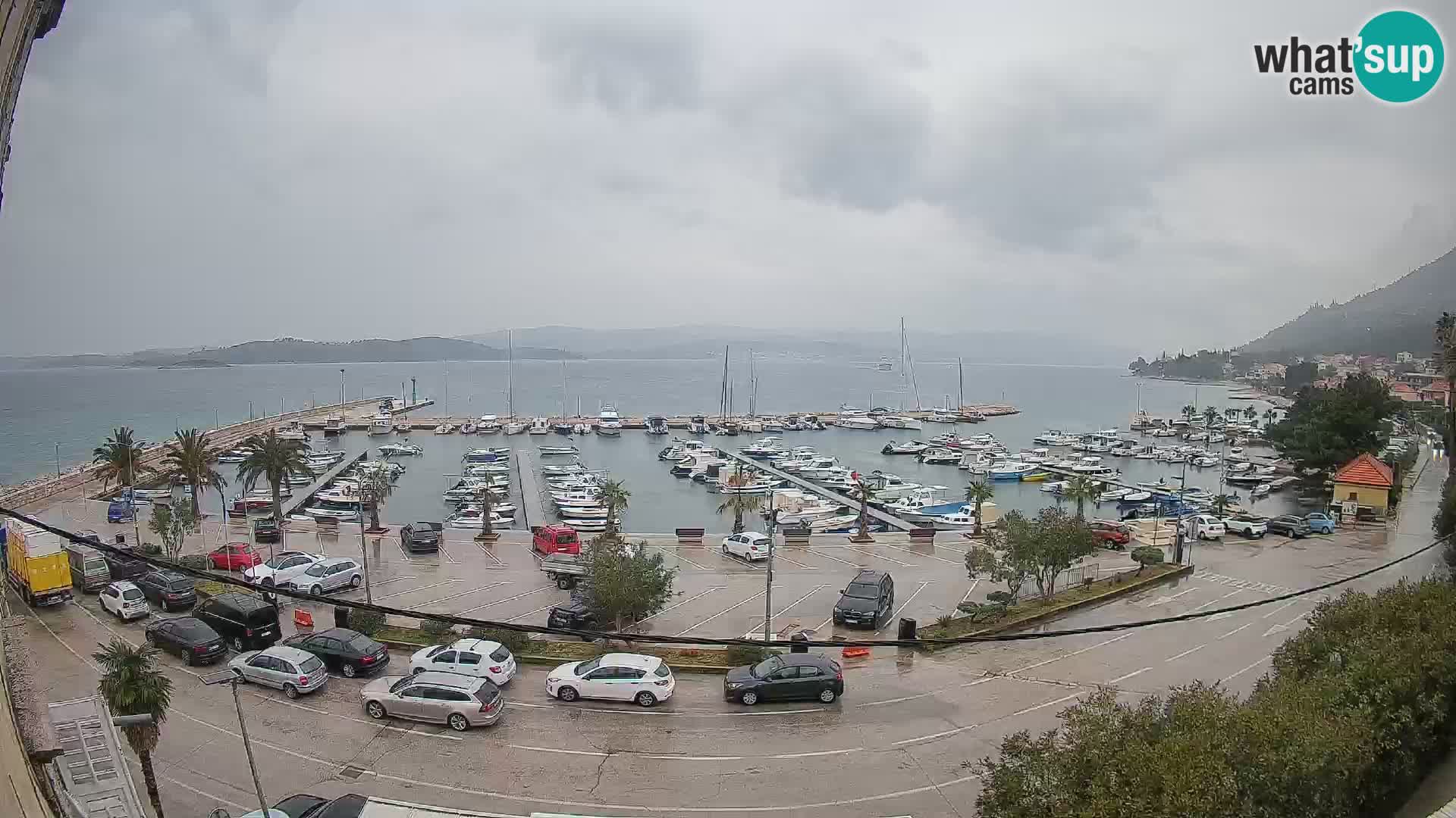 Webcam Orebić Uferpromenade – Fähre nach Korčula Live