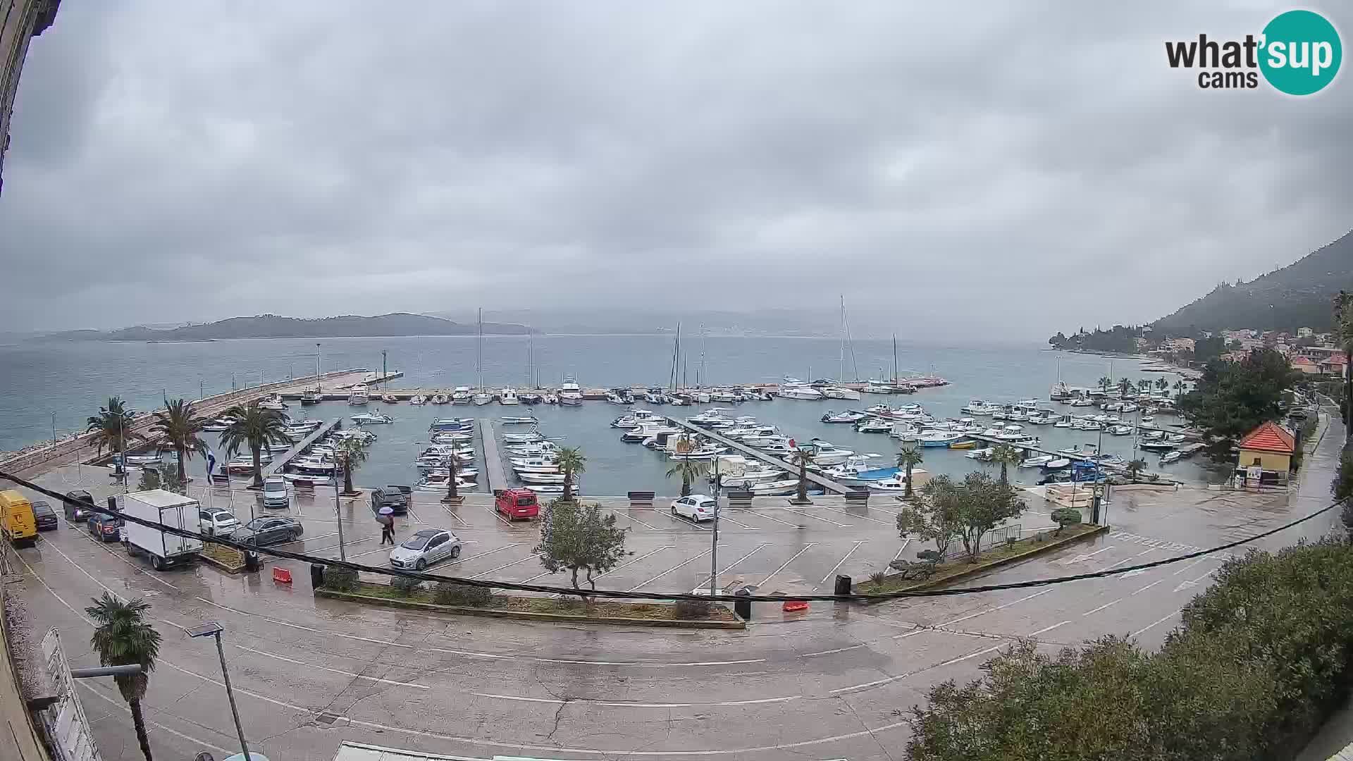 Webcam Orebić Riva – Ferry to Korčula Live