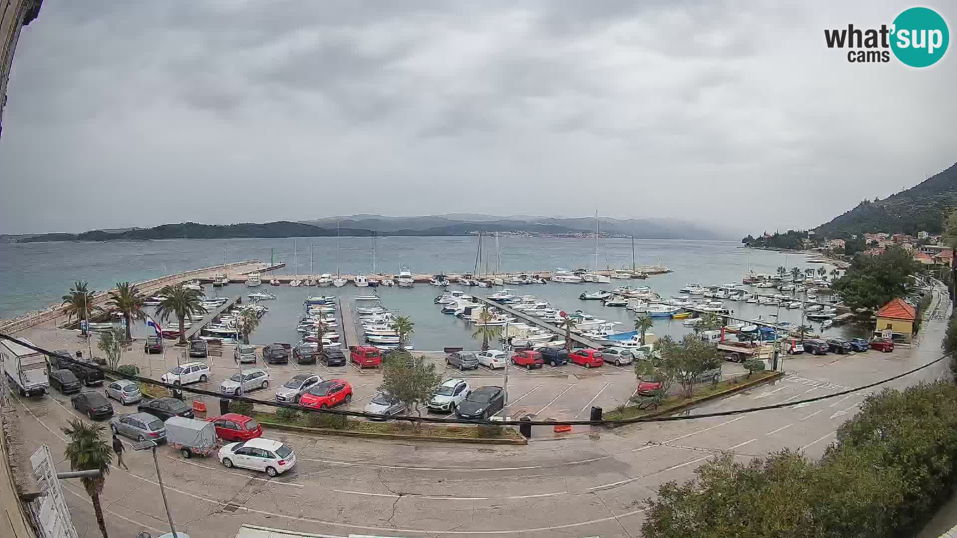 Webcam Orebić Riva – Ferry a Korčula en vivo