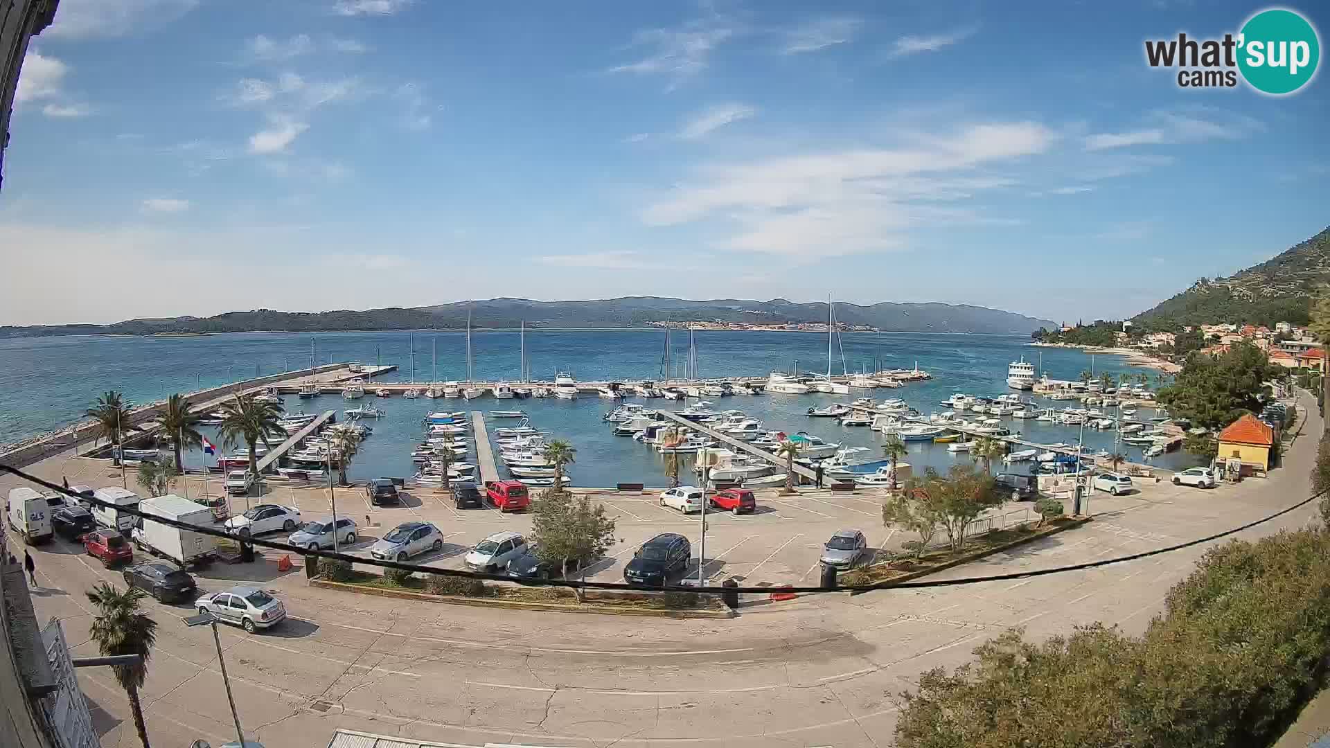 Webcam Orebić Riva – Ferry to Korčula Live
