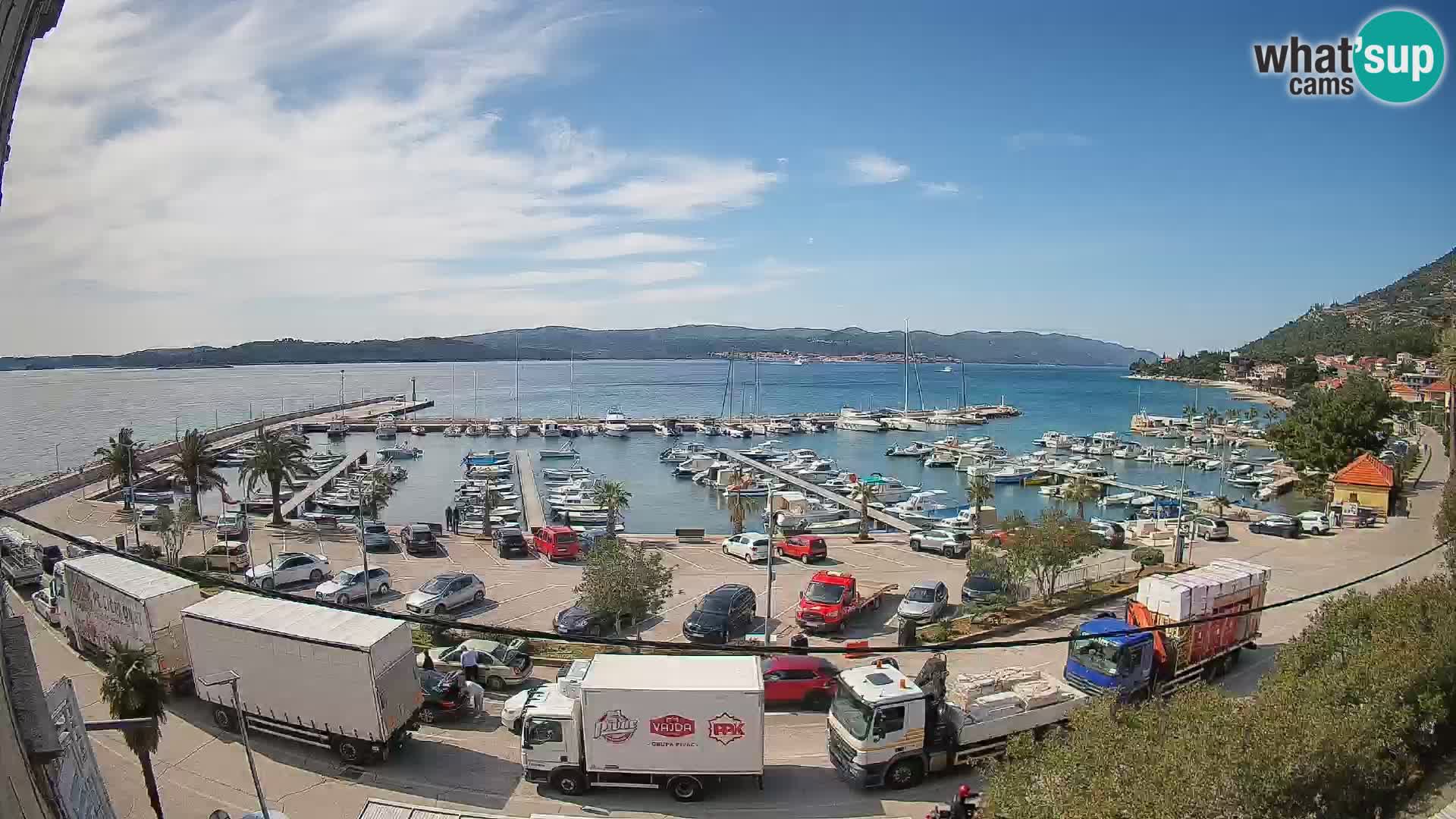 Webcam Orebić Riva – Ferry to Korčula Live