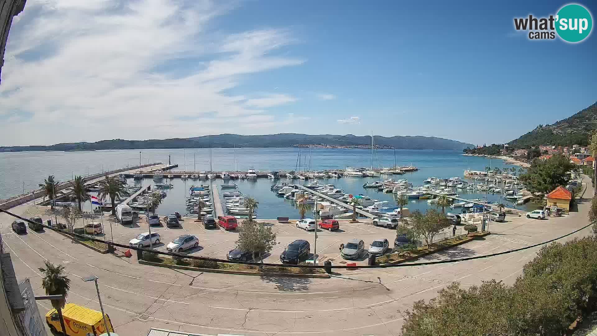 Webcam Orebić Riva – Ferry to Korčula Live