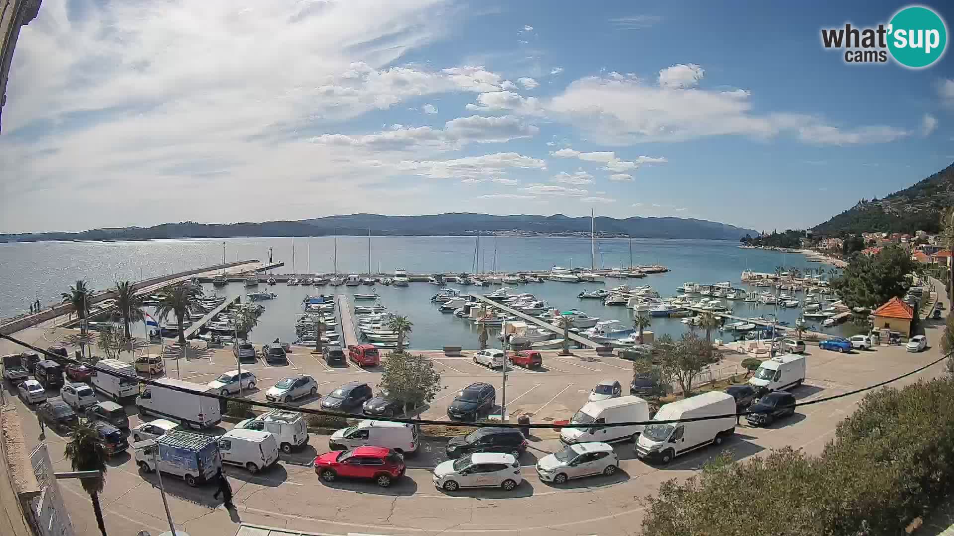 Webcam Orebić Riva – Ferry a Korčula en vivo