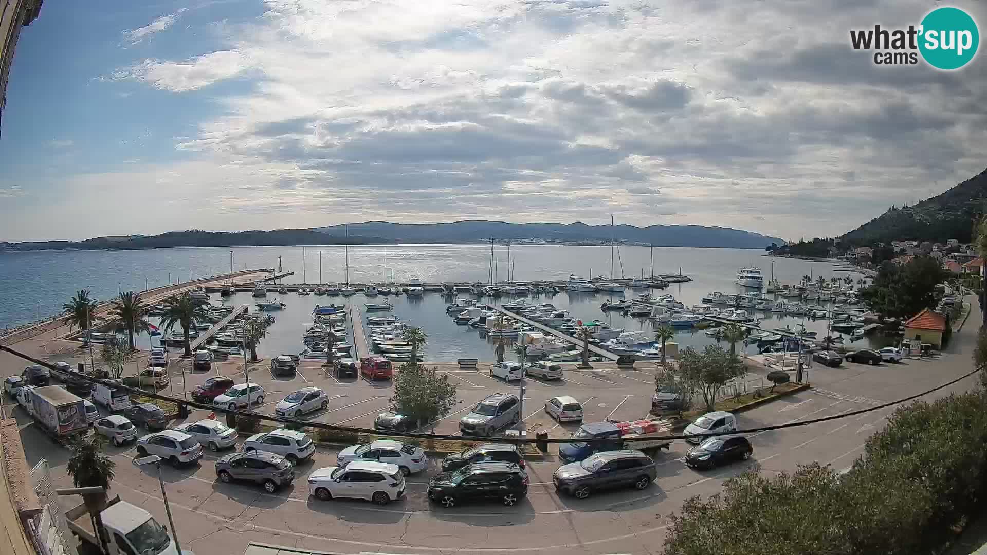 Webcam Orebić Riva – Ferry a Korčula en vivo