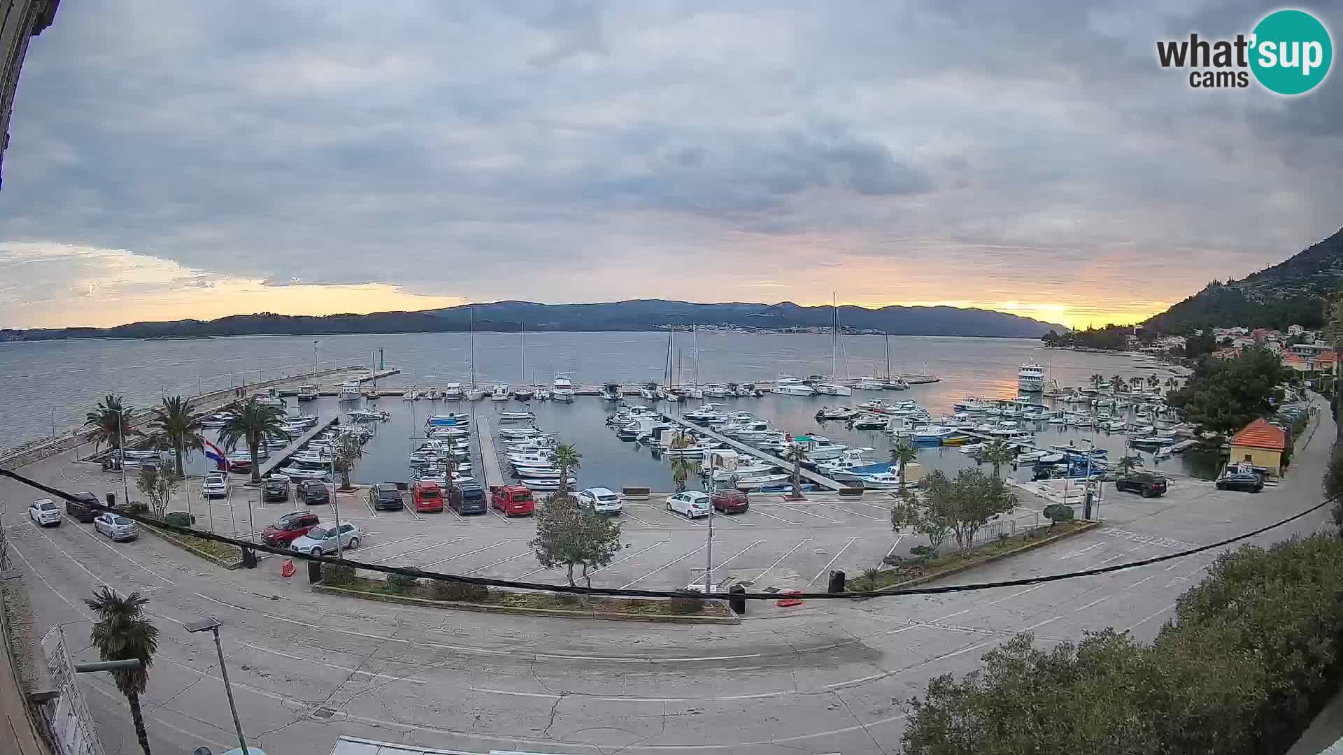 Webcam Orebić Riva – Ferry to Korčula Live