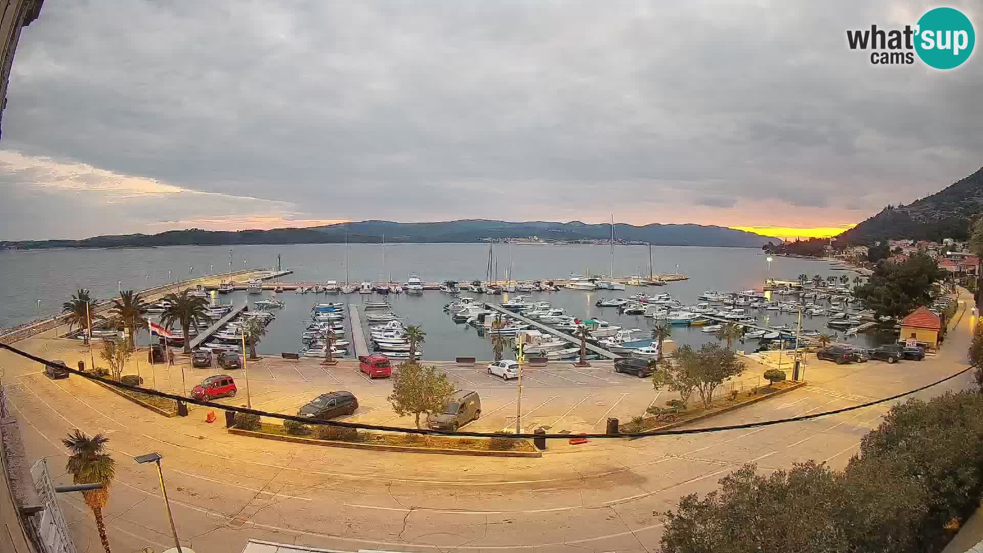 Webcam Orebić Riva – Ferry to Korčula Live