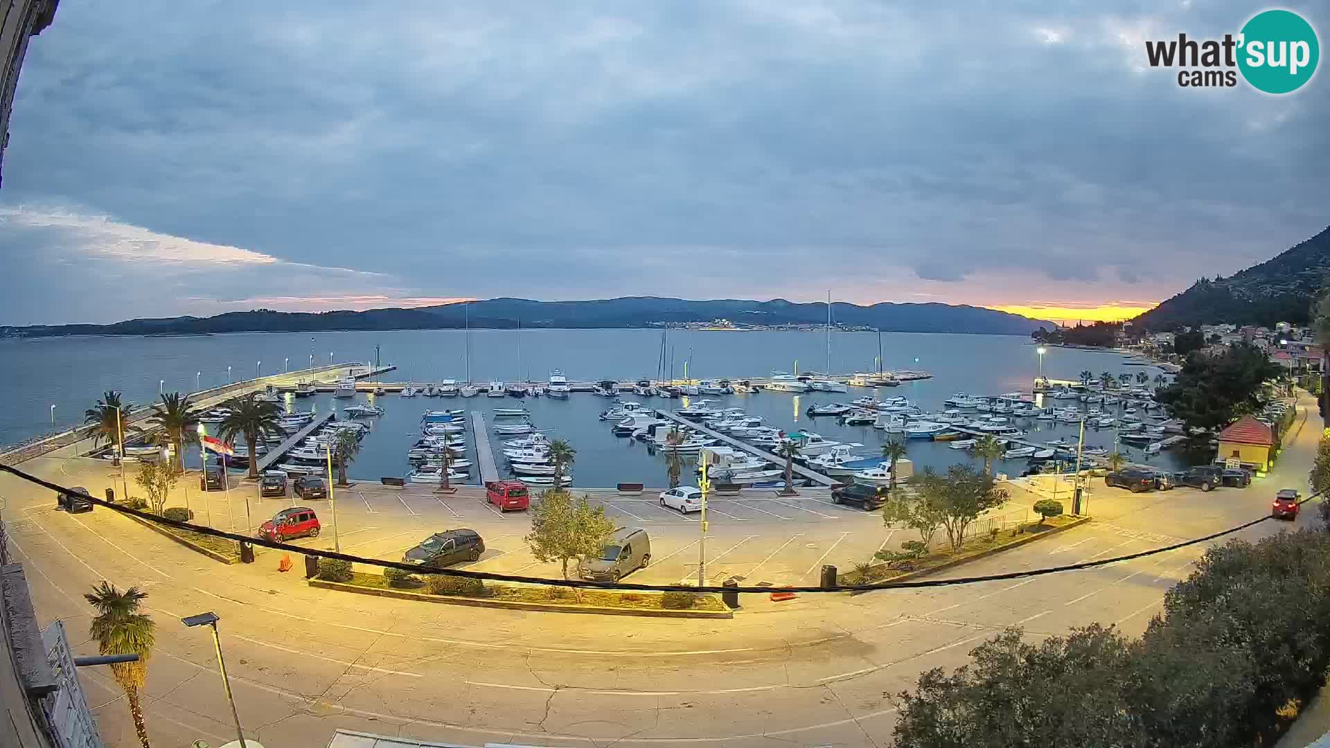 Webcam Orebić Riva – Ferry to Korčula Live