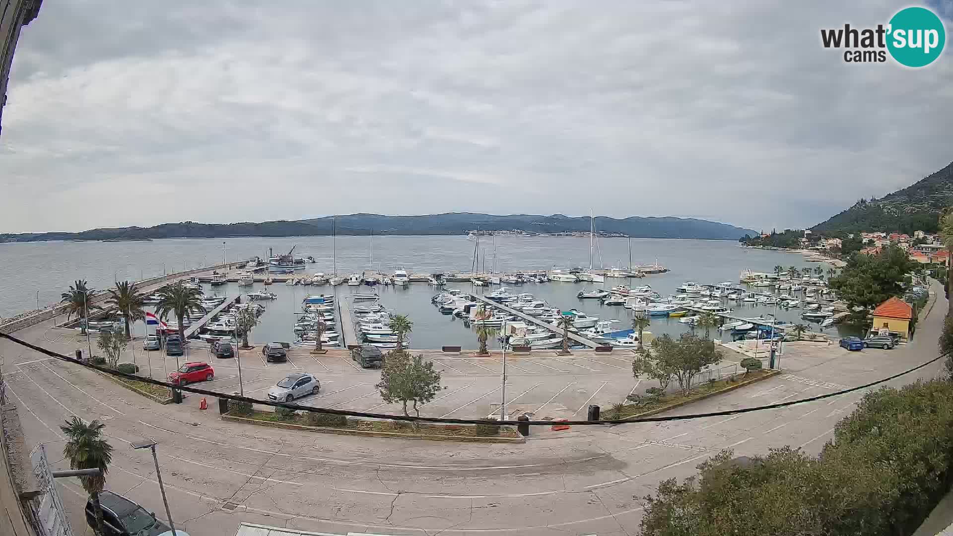 Webcam Orebić Riva – Ferry vers Korčula en direct