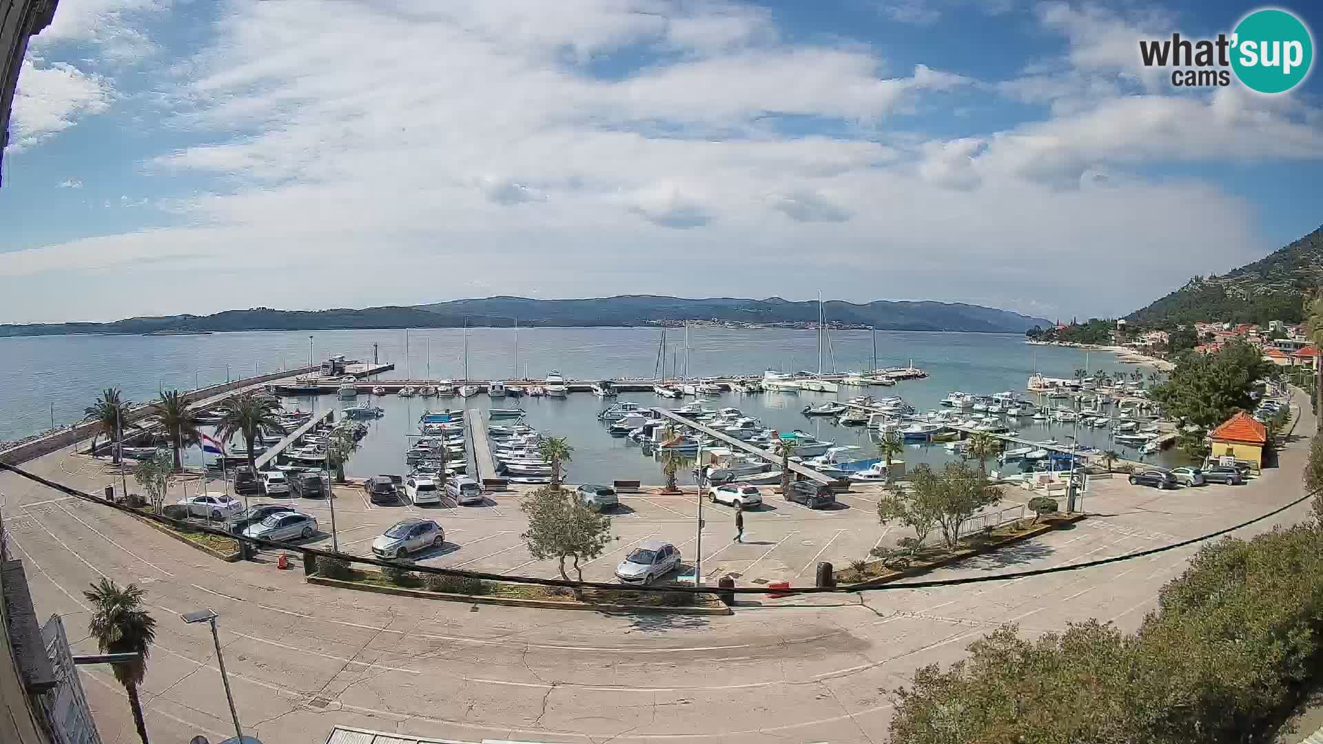 Webcam Orebić Uferpromenade – Fähre nach Korčula Live