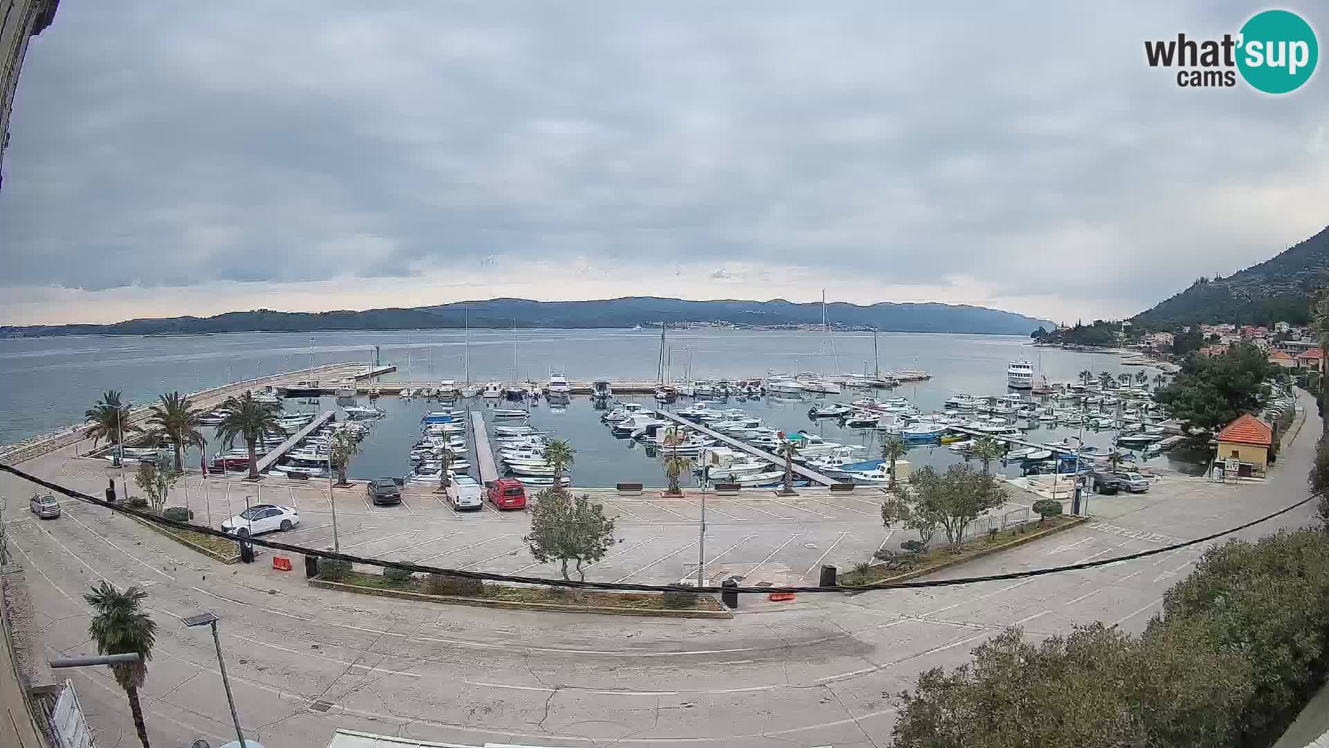 Webcam Orebić Uferpromenade – Fähre nach Korčula Live