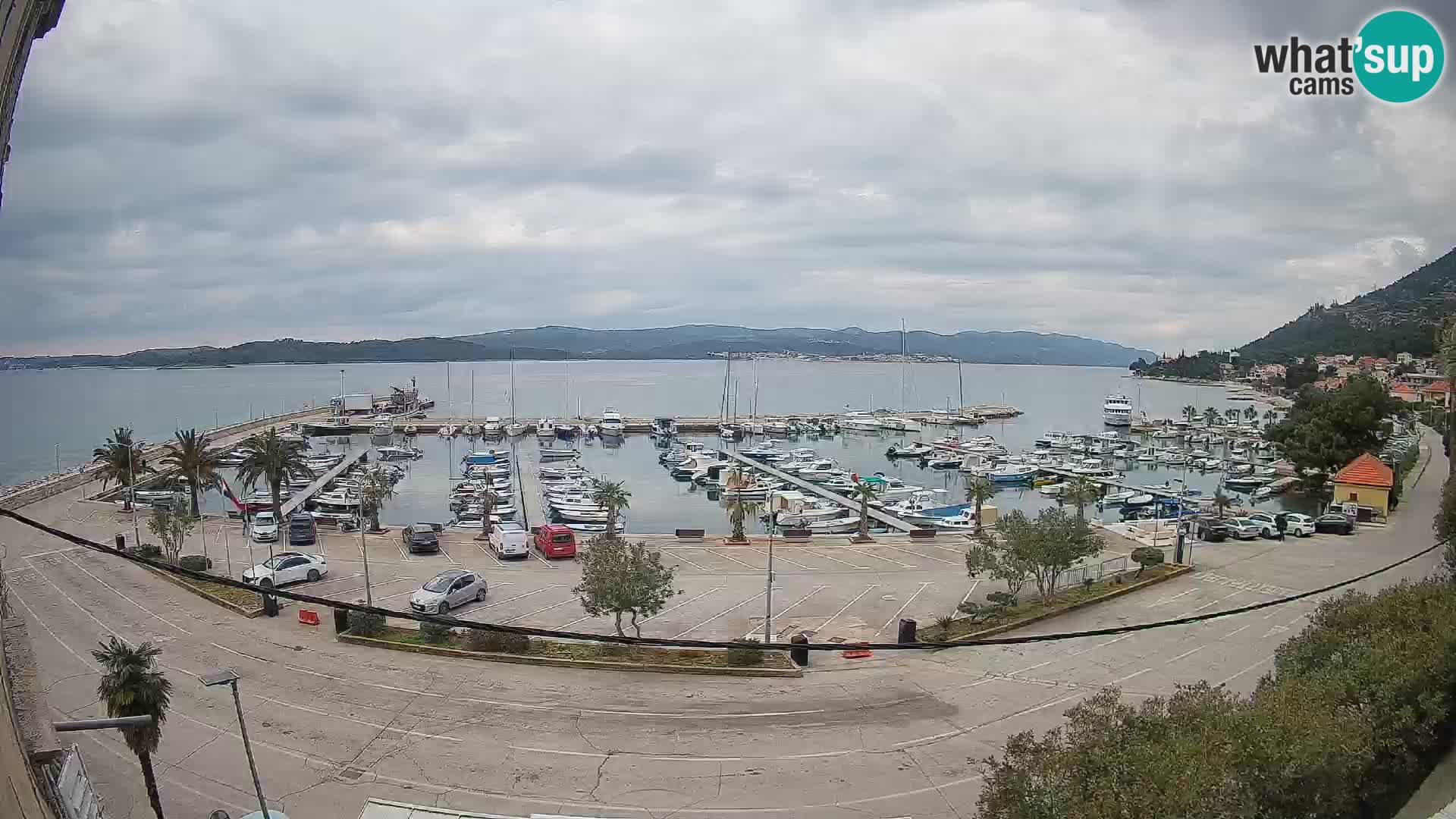 Webcam Orebić Uferpromenade – Fähre nach Korčula Live